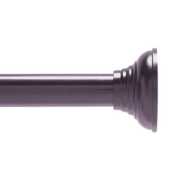 Kenney Mfg Twist & Fit No Tools Decorative Tension Shower Curtain Rod, 42-72in, Bronze KN912C/35HUS - main